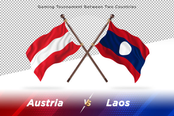 Austria Versus Laos Two Flags: A Creative Design Tool
