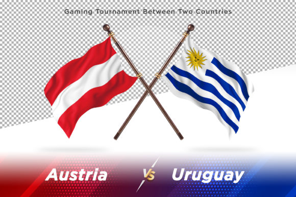Austria Versus Uruguay Two Flags: A Creative Asset for Global Design Projects