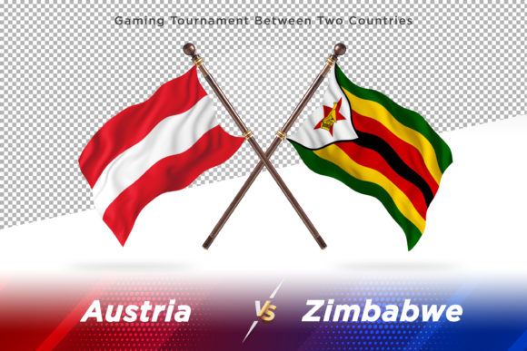 Austria Versus Zimbabwe Two Flags: A Creative Asset for Global Comparisons
