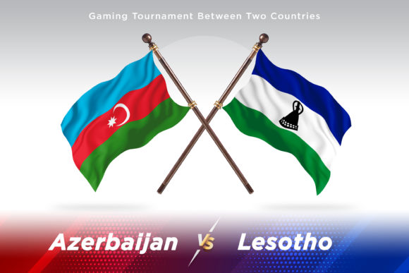 Azerbaijan Versus Lesotho Flags Design