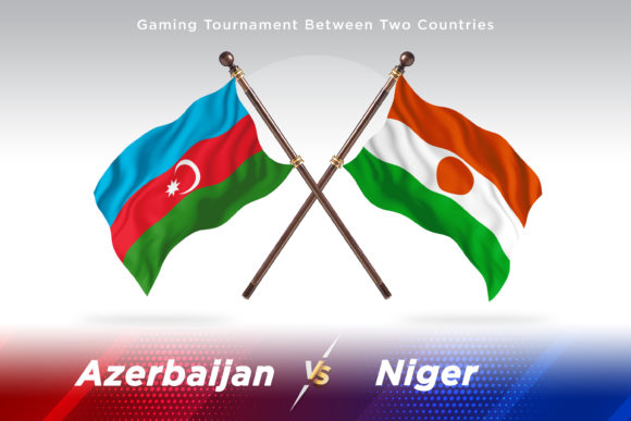 Azerbaijan Versus Niger Two Flags Design Concept