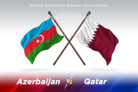 Azerbaijan Versus Qatar Two Flags - A Creative Concept for Global Designers