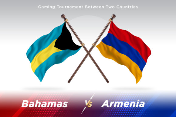 Bahamas Versus Armenia Two Flags Design