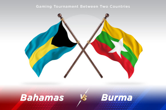 Bahamas Versus Burma Two Flags: A Creative Illustration for Global Design Projects